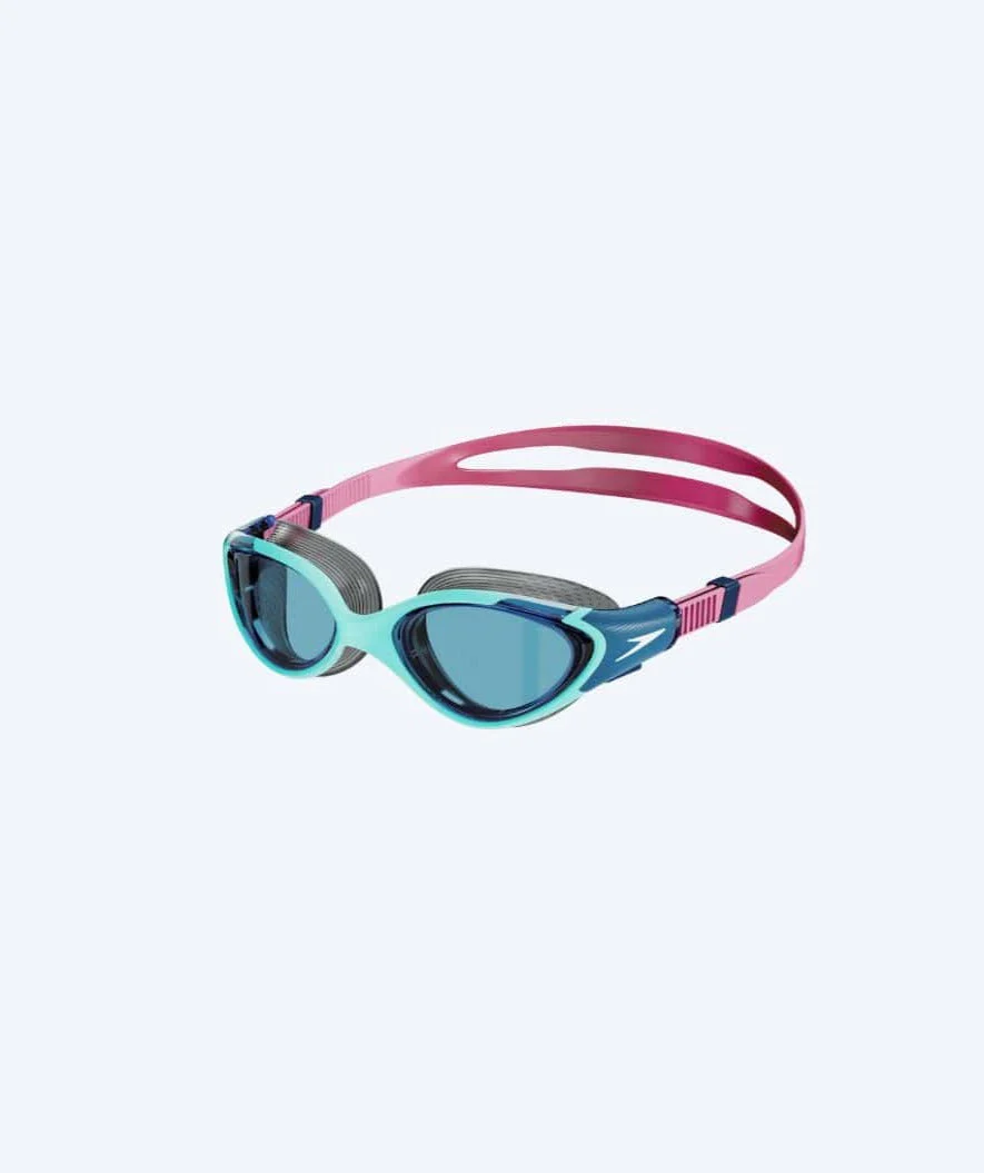 Speedo okulary do pływania treningowe damskie - Biofuse 2.0 - Niebieskie/różowe