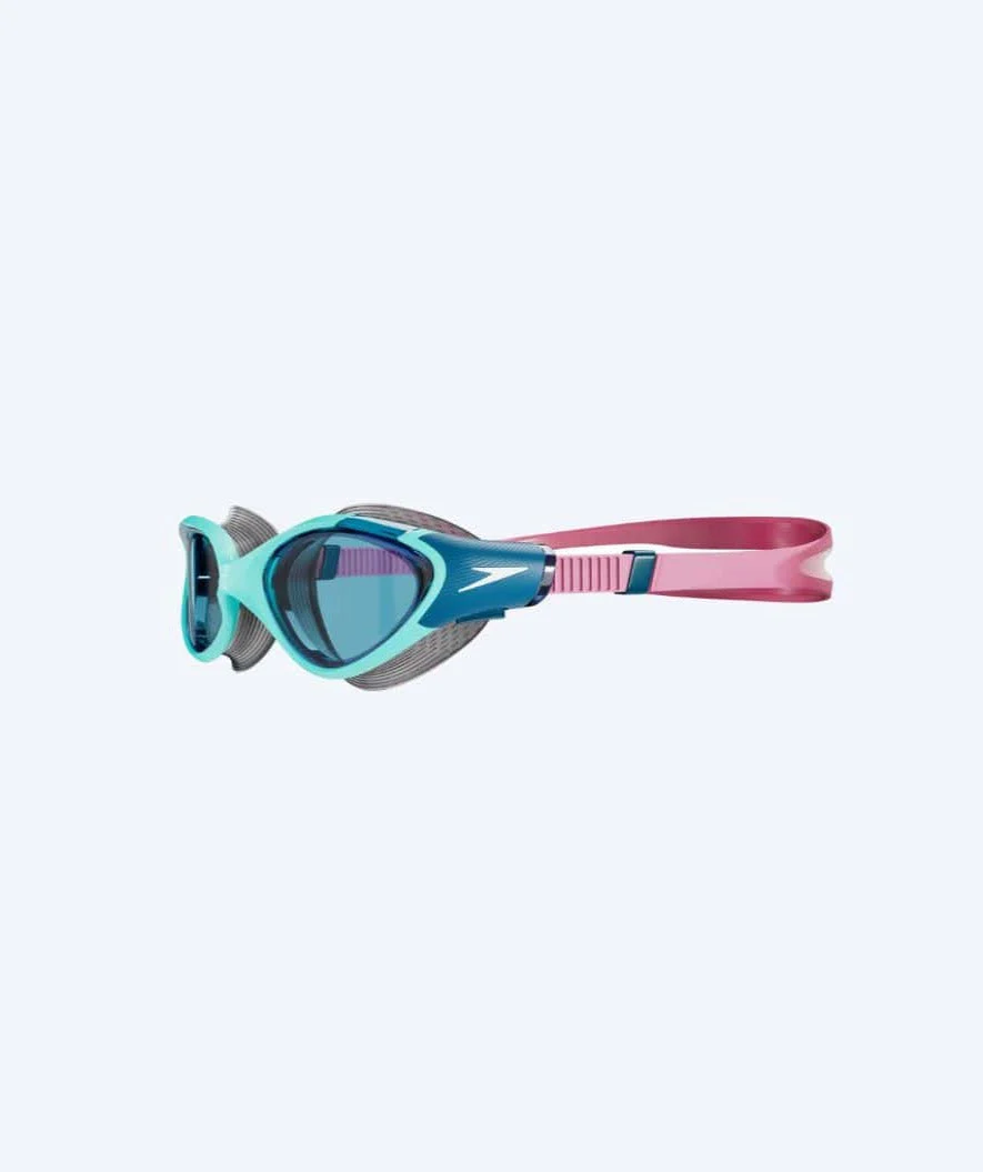 Speedo okulary do pływania treningowe damskie - Biofuse 2.0 - Niebieskie/różowe - Image 2