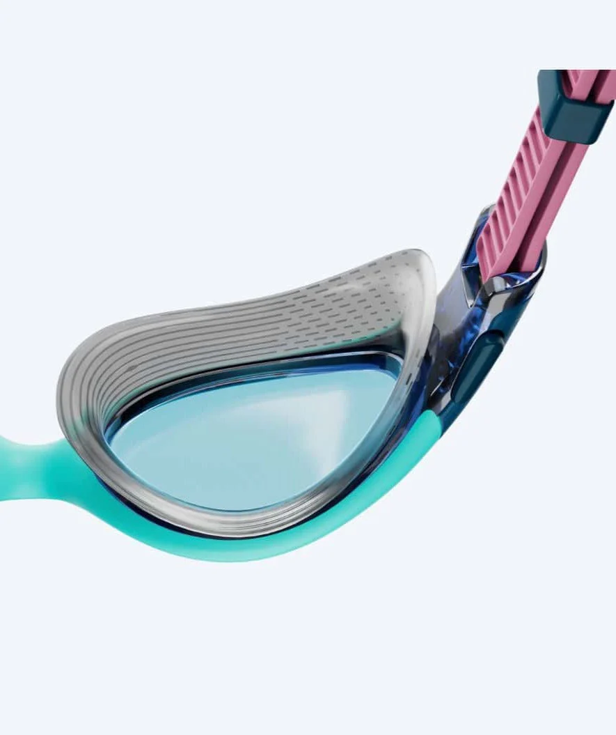Speedo okulary do pływania treningowe damskie - Biofuse 2.0 - Niebieskie/różowe - Image 4