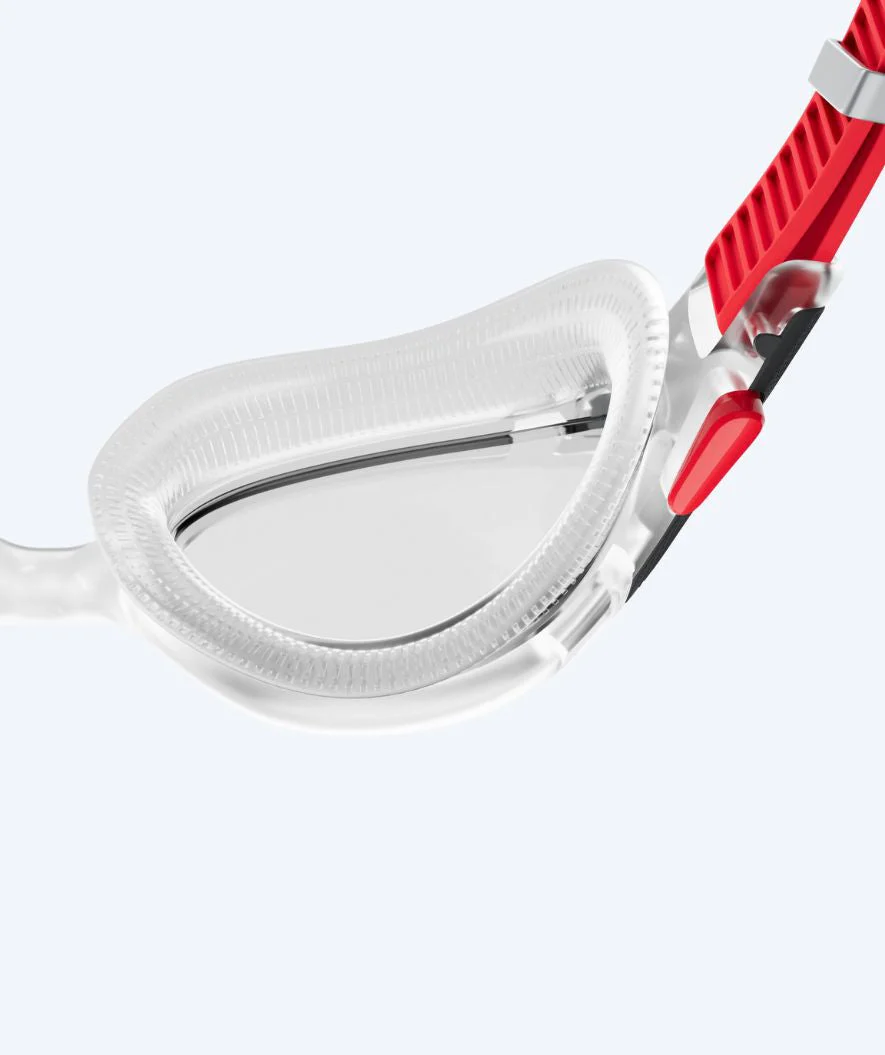 Speedo okulary pływackie treningowe - Biofuse 2.0 - Biały/Czerwony - Image 4