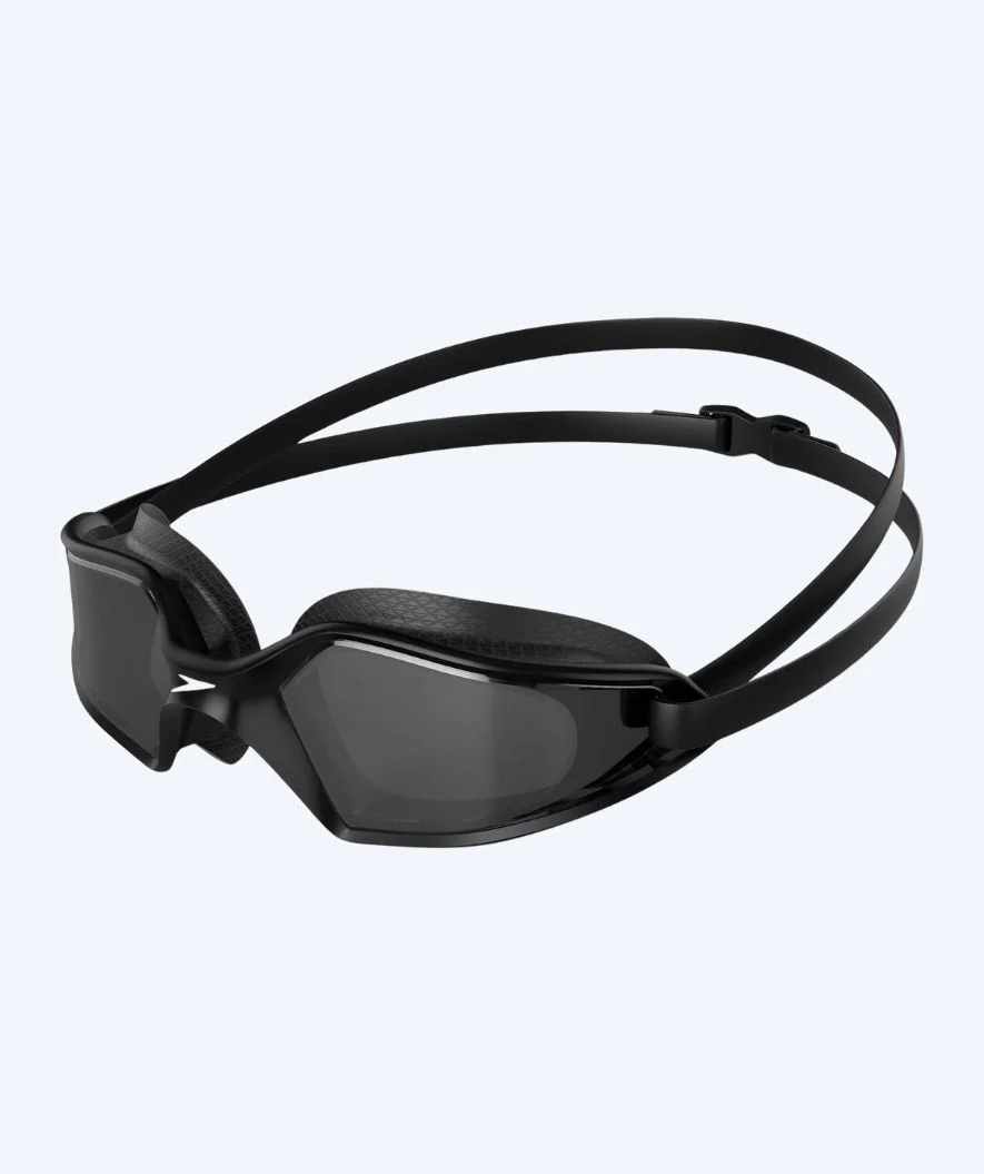 Speedo okulary pływackie treningowe - Hydropulse - Czarny/szary (Smoke soczewka)