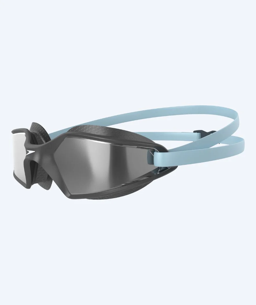 Speedo okulary pływackie treningowe - Hydropulse - Szary/Srebrny (lustrzane soczewki)