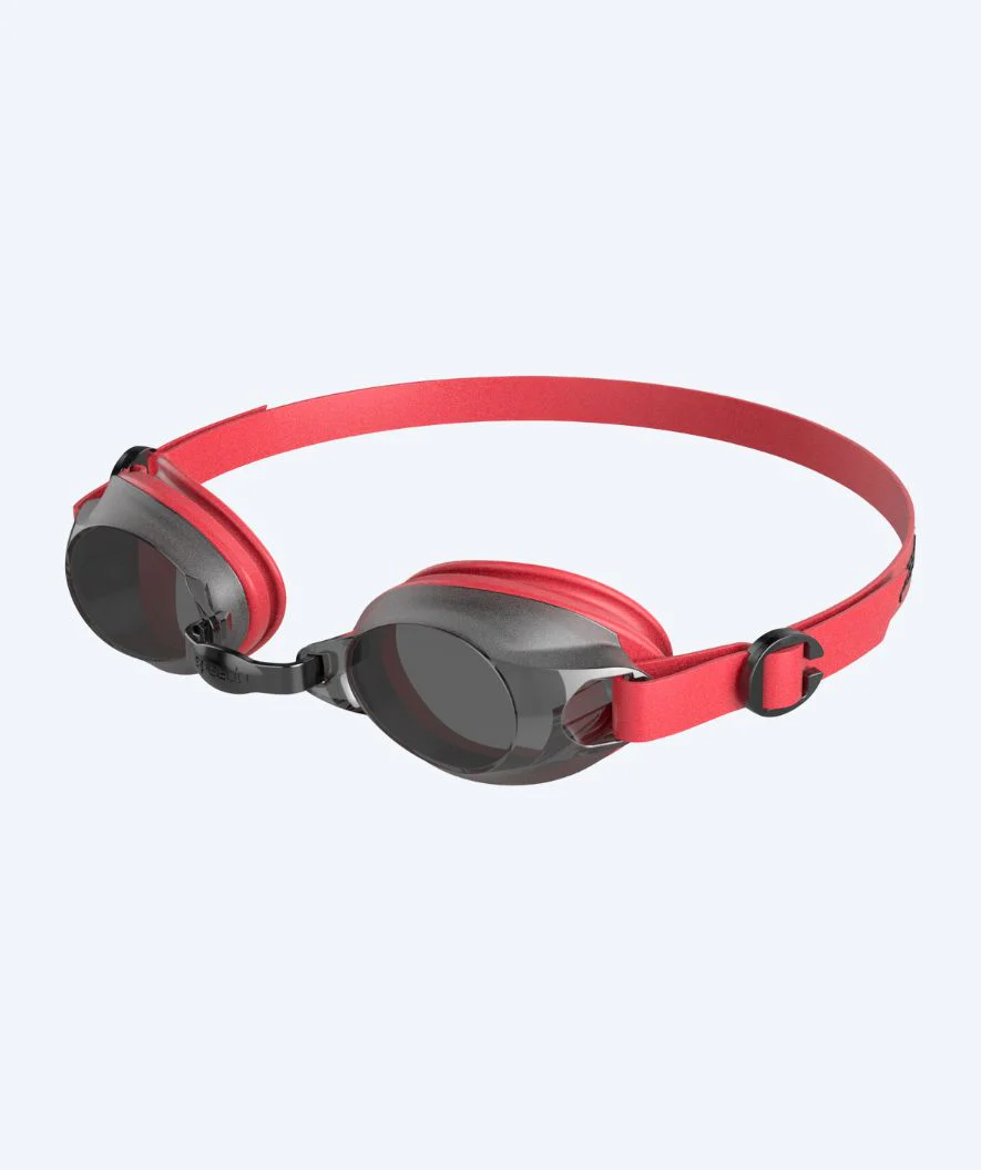Speedo okulary pływackie treningowe - Jet - Czerwony (przydymiona soczewka)