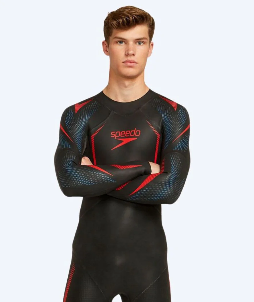 Speedo pianka do pływania męska - Xenon - Czarny/czerwony - Image 3