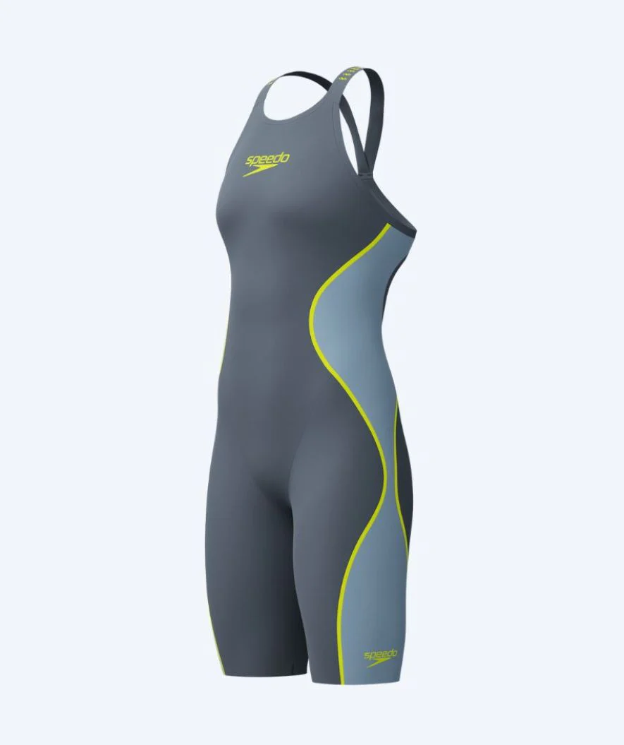 Speedo strój kąpielowy na zawody dla kobiet - LZR Pure Intent 2.0 - Szary/żółty - Image 8