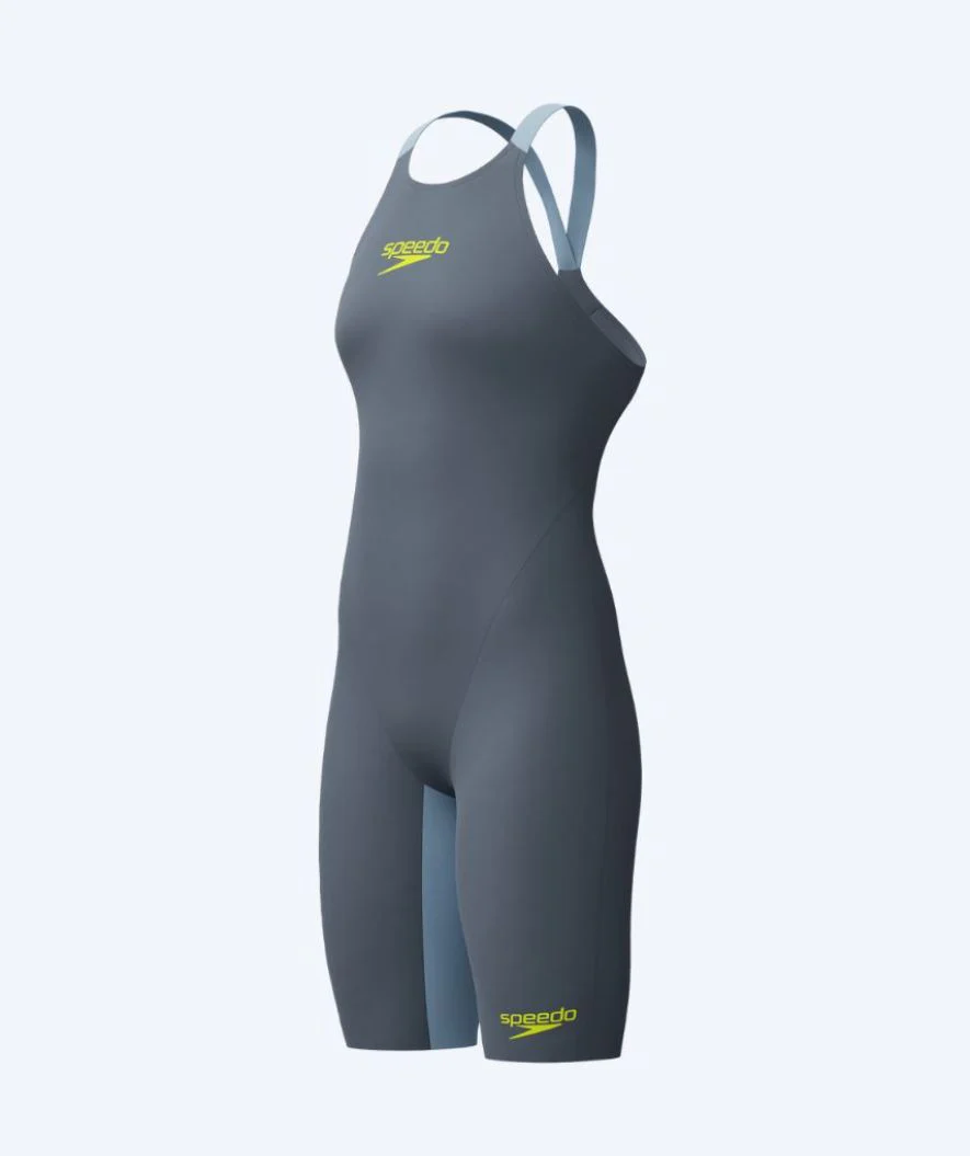 Speedo strój kąpielowy na zawody dla kobiet - LZR Pure Valor 2.0 - Szary/żółty - Image 8