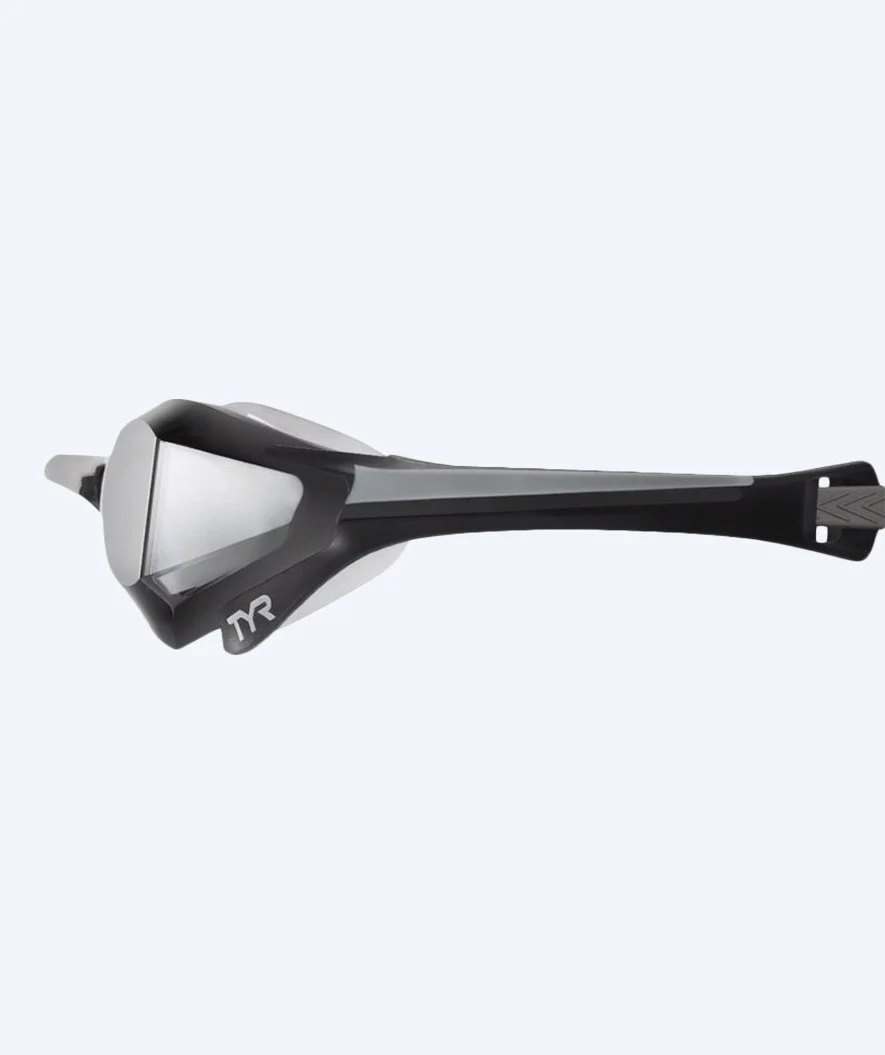 TYR Elite okulary do pływania - Tracer-X Elite Mirrored - Czarny/Srebrny - Image 2