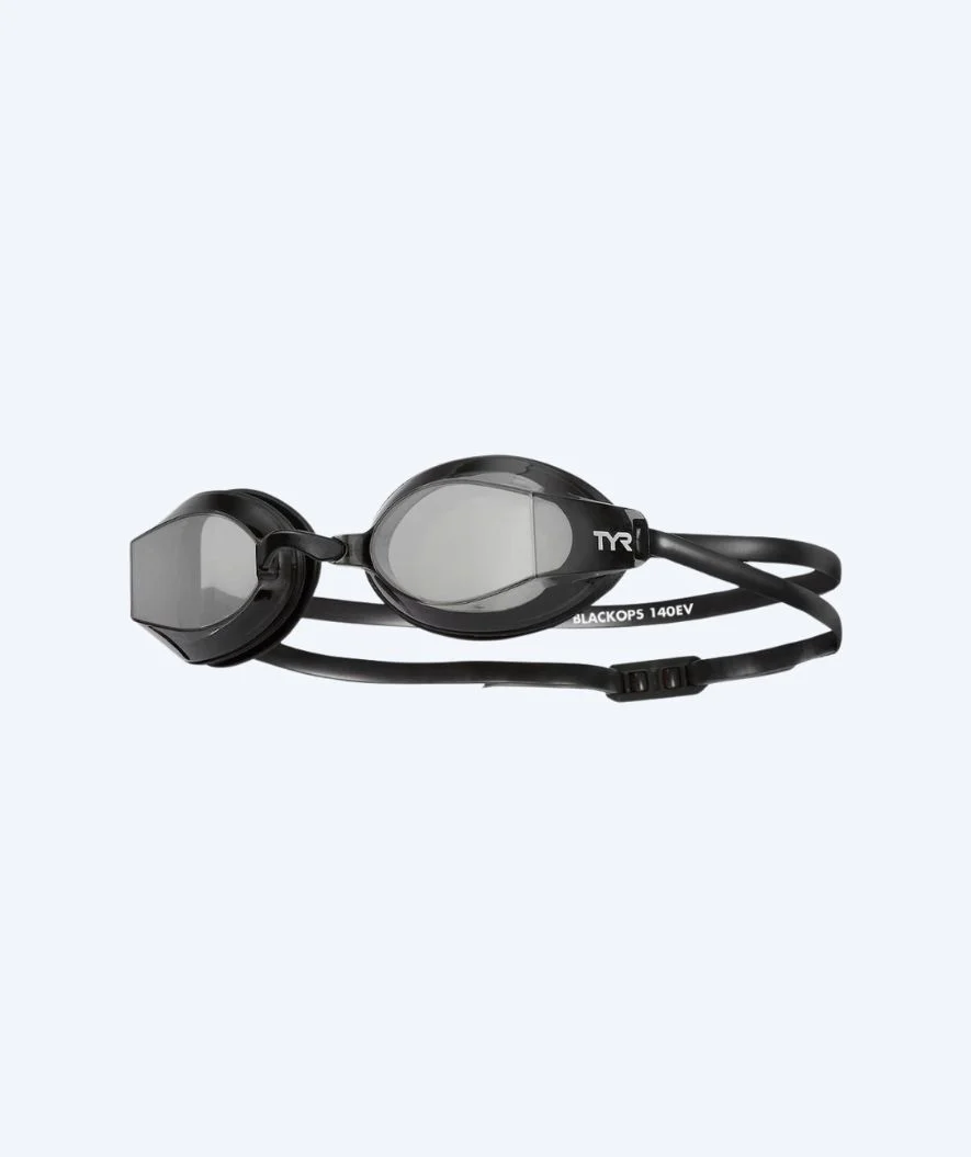 TYR okulary do pływania - Blackops 140 EV - Czarny (przydymiona soczewka)