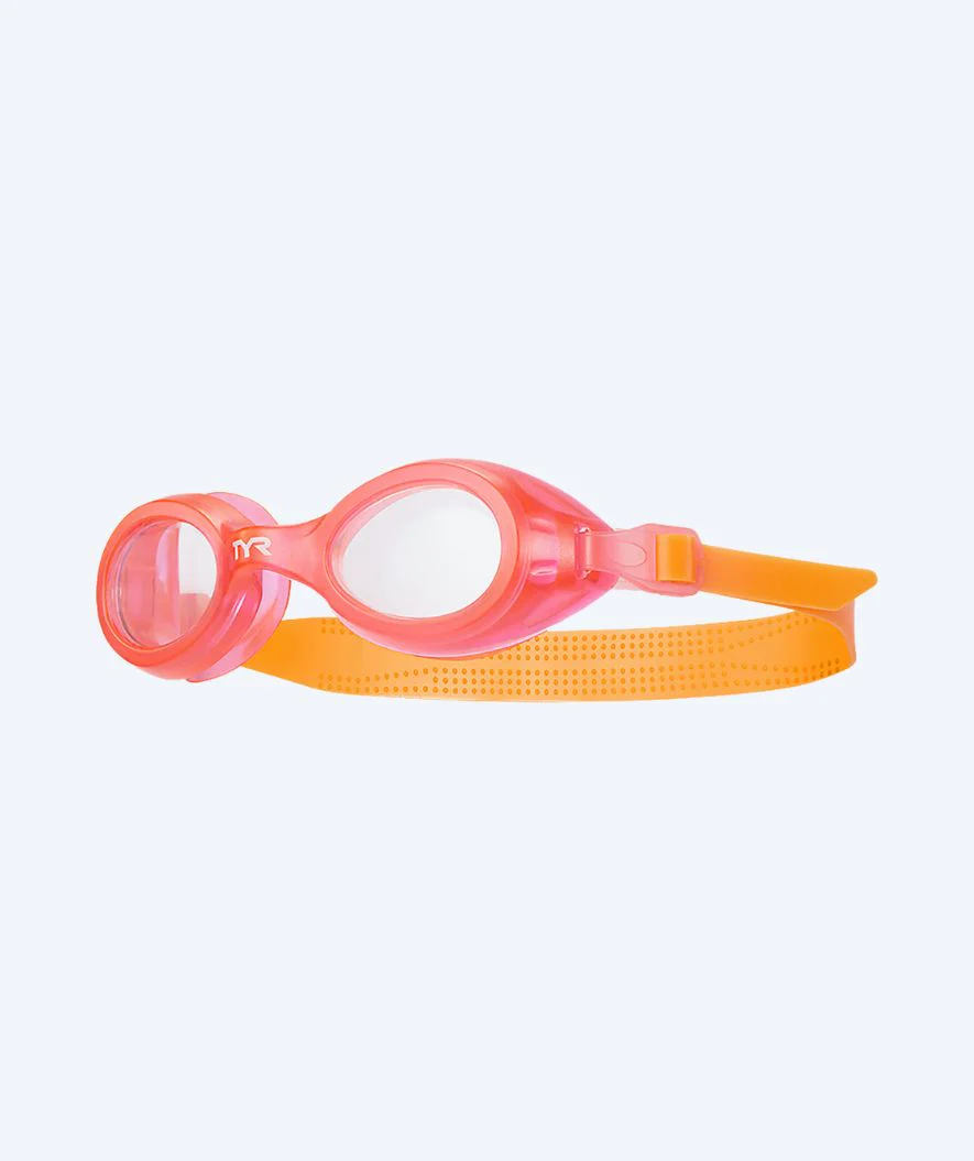 TYR okulary do pływania dla dzieci - Aqua Blaze - Pomarańczowo-jasnoróżowe