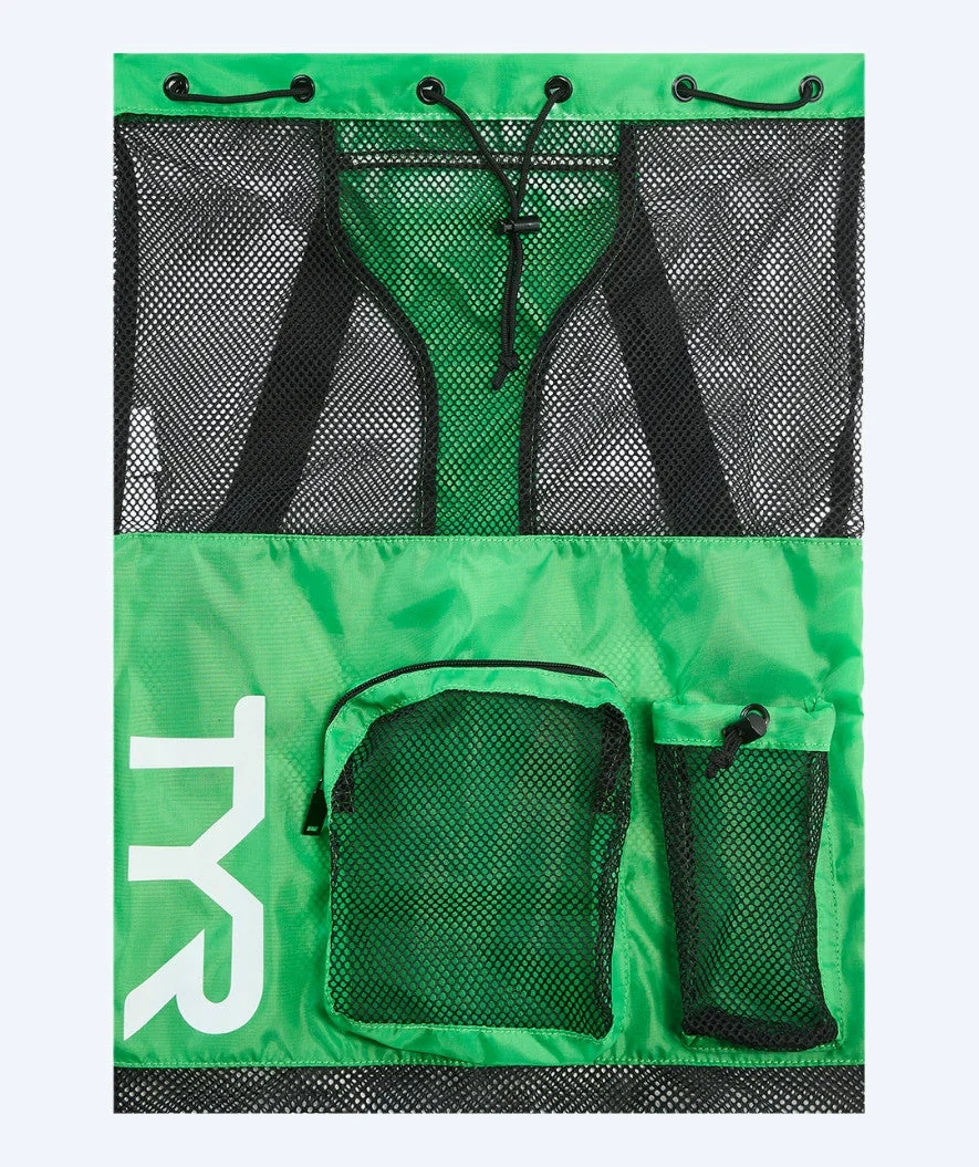 TYR siatka pływacka - Big Mesh Mummy 40L - Zielony/Czarny