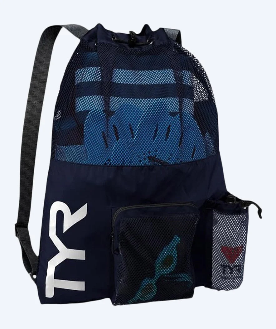 TYR siatka pływacka - Big Mesh Mummy 40L - Ciemnoniebieski