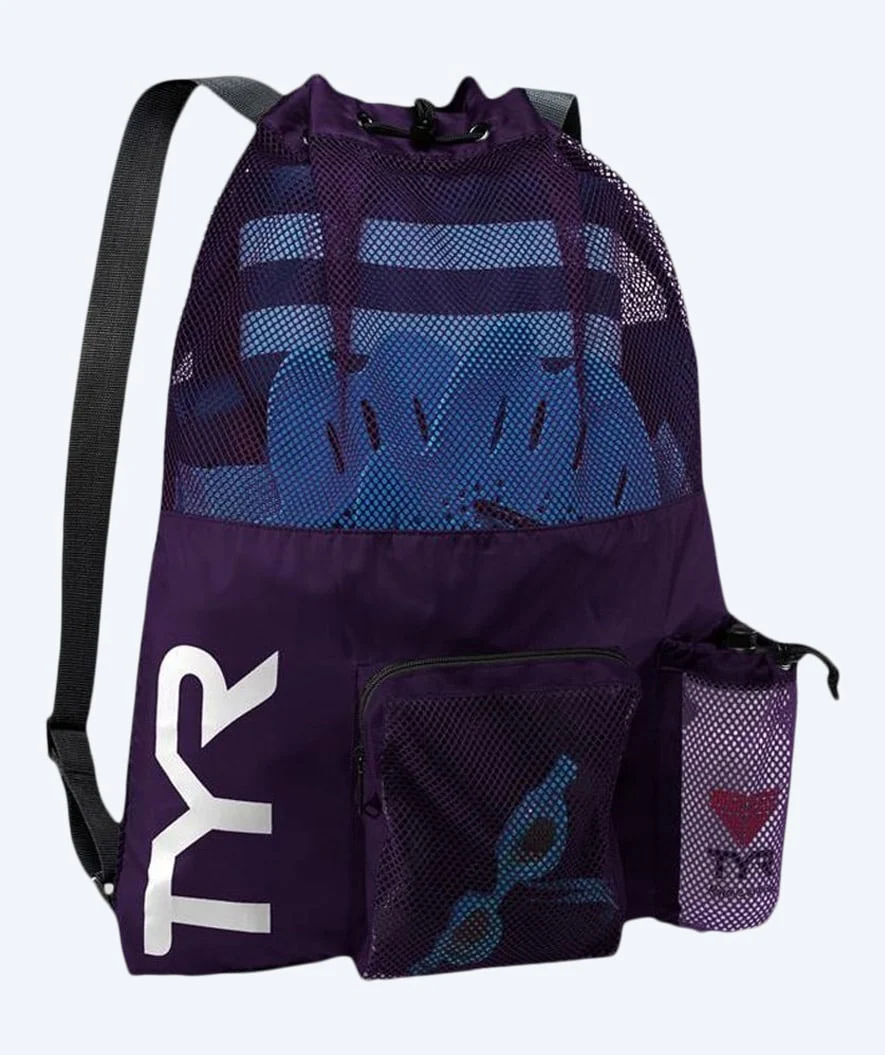TYR siatka pływacka - Big Mesh Mummy 40L - Fioletowy