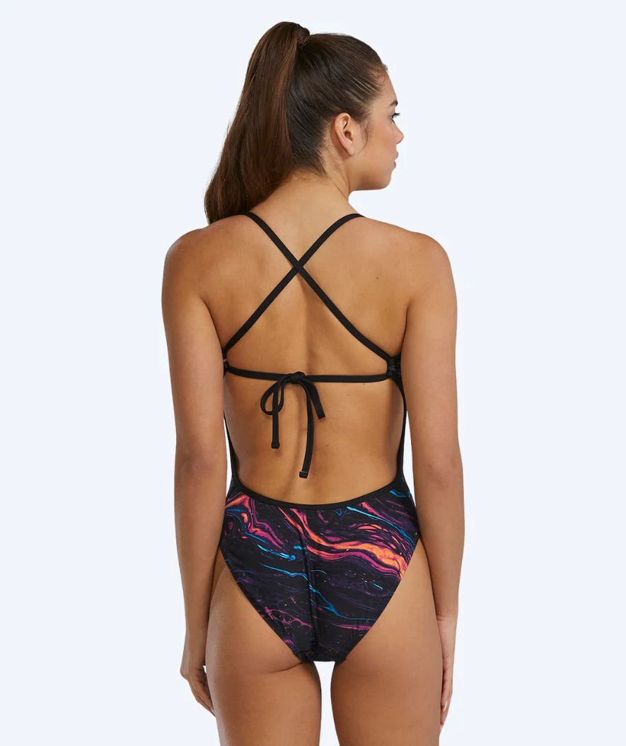 TYR strój kąpielowy dla kobiet - Durafast Elite Crosscutfit - Czarny/wielokolorowy - Image 2