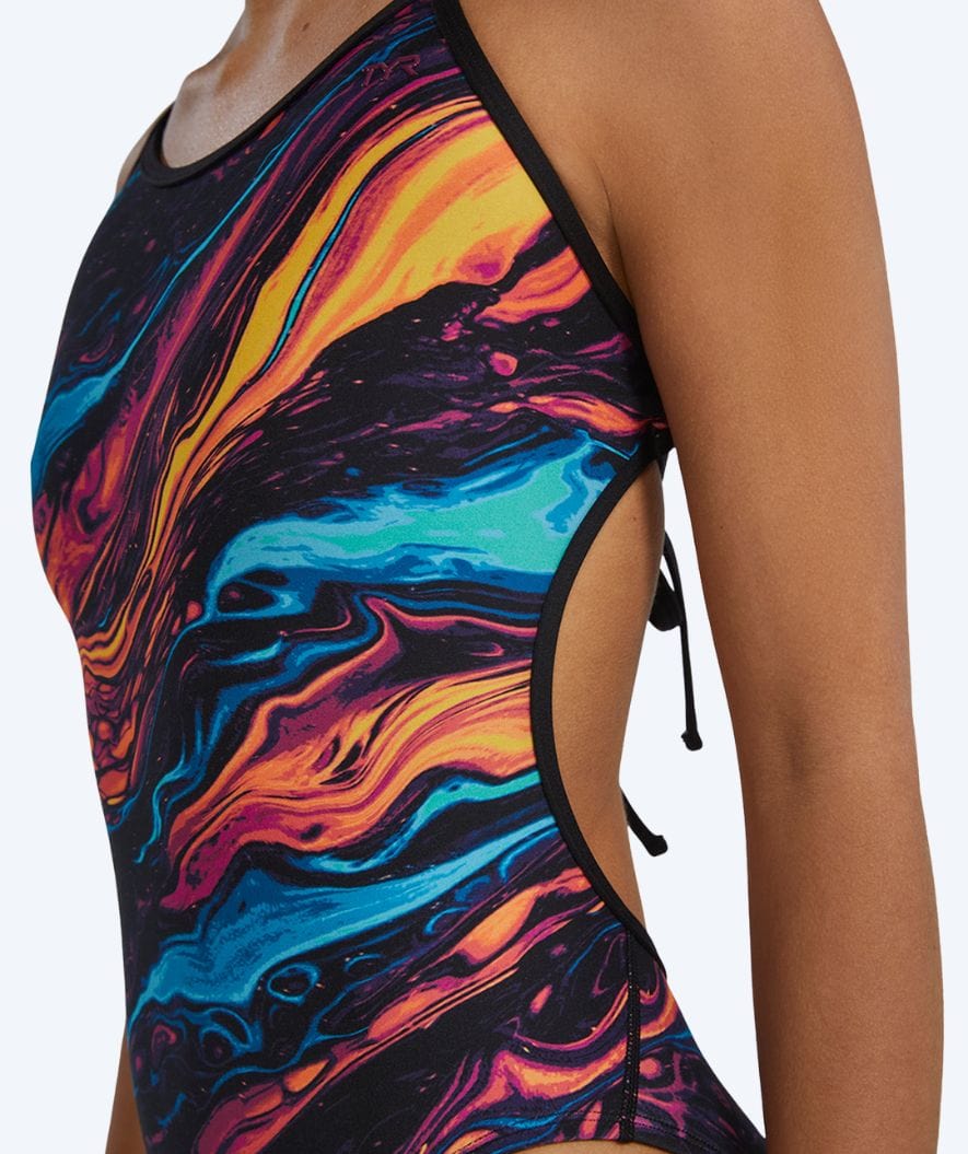 TYR strój kąpielowy dla kobiet - Durafast Elite Crosscutfit - Czarny/wielokolorowy - Image 6