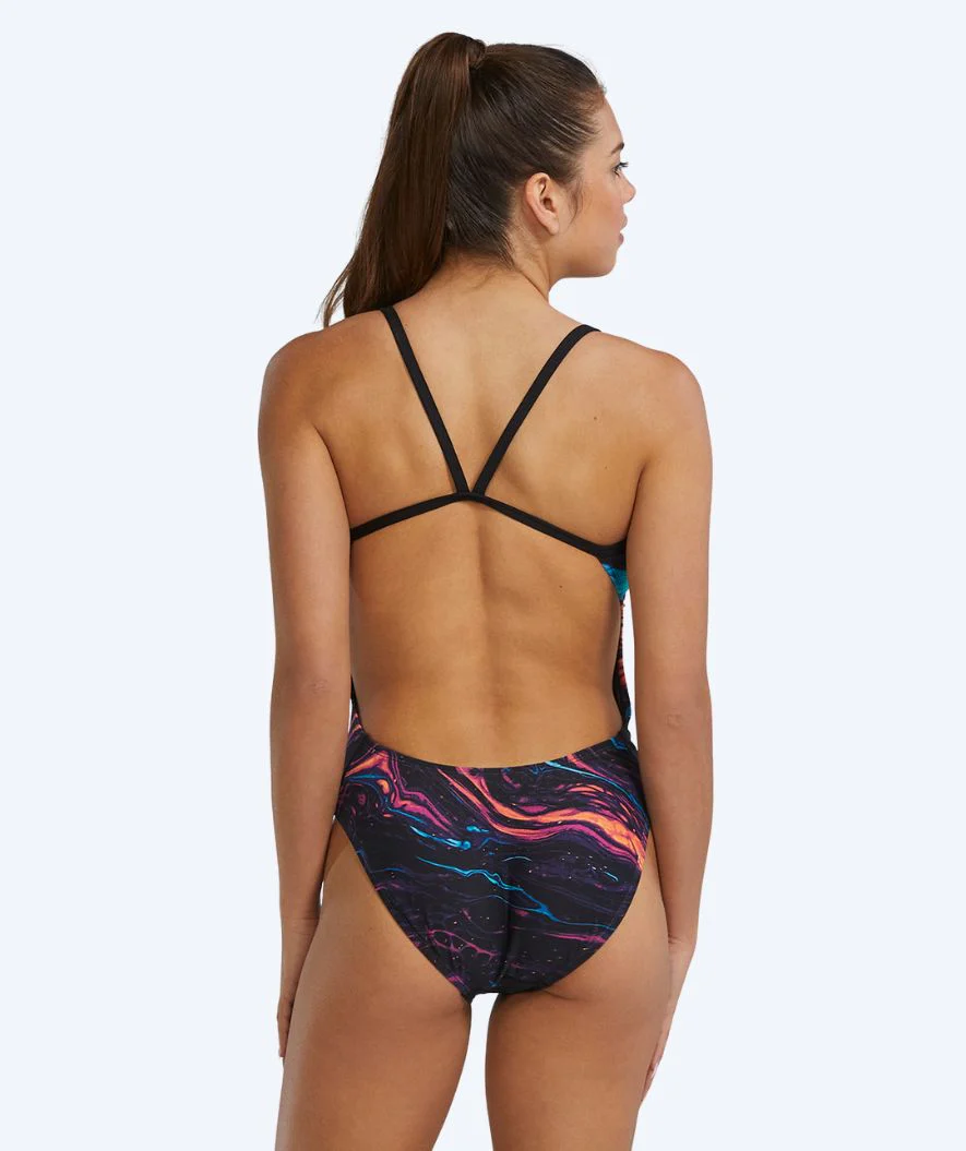 TYR strój kąpielowy dla kobiet - Durafast Elite Cutoutfit - Czarny/wielokolorowy - Image 2