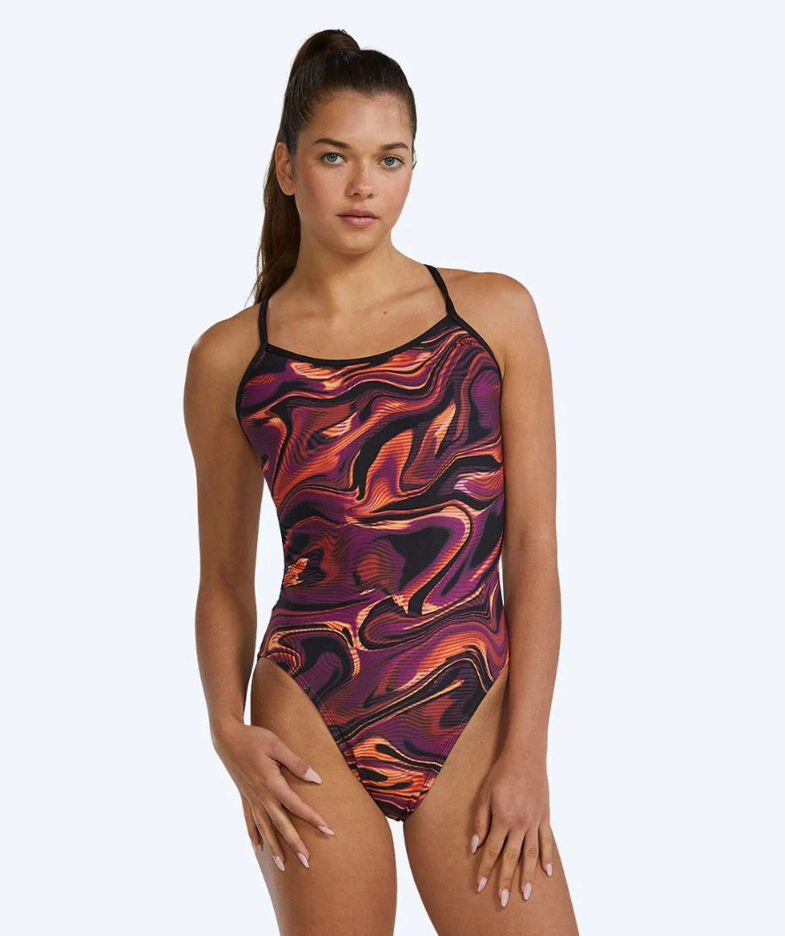 TYR strój kąpielowy dla kobiet - Durafast Elite Trinityfit - Czarny/złoty