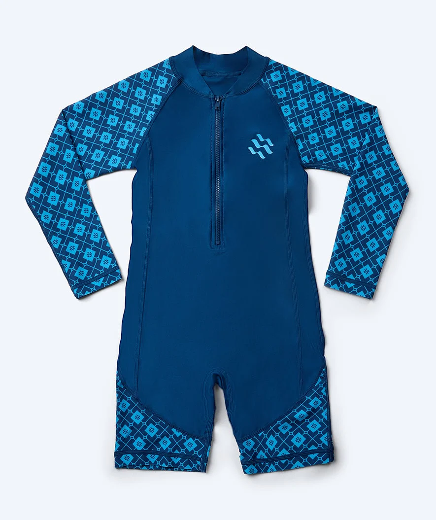 Watery kombinezon UV dla dzieci - Athena Langærmet Rashguard - Ciemnoniebieski - Image 4