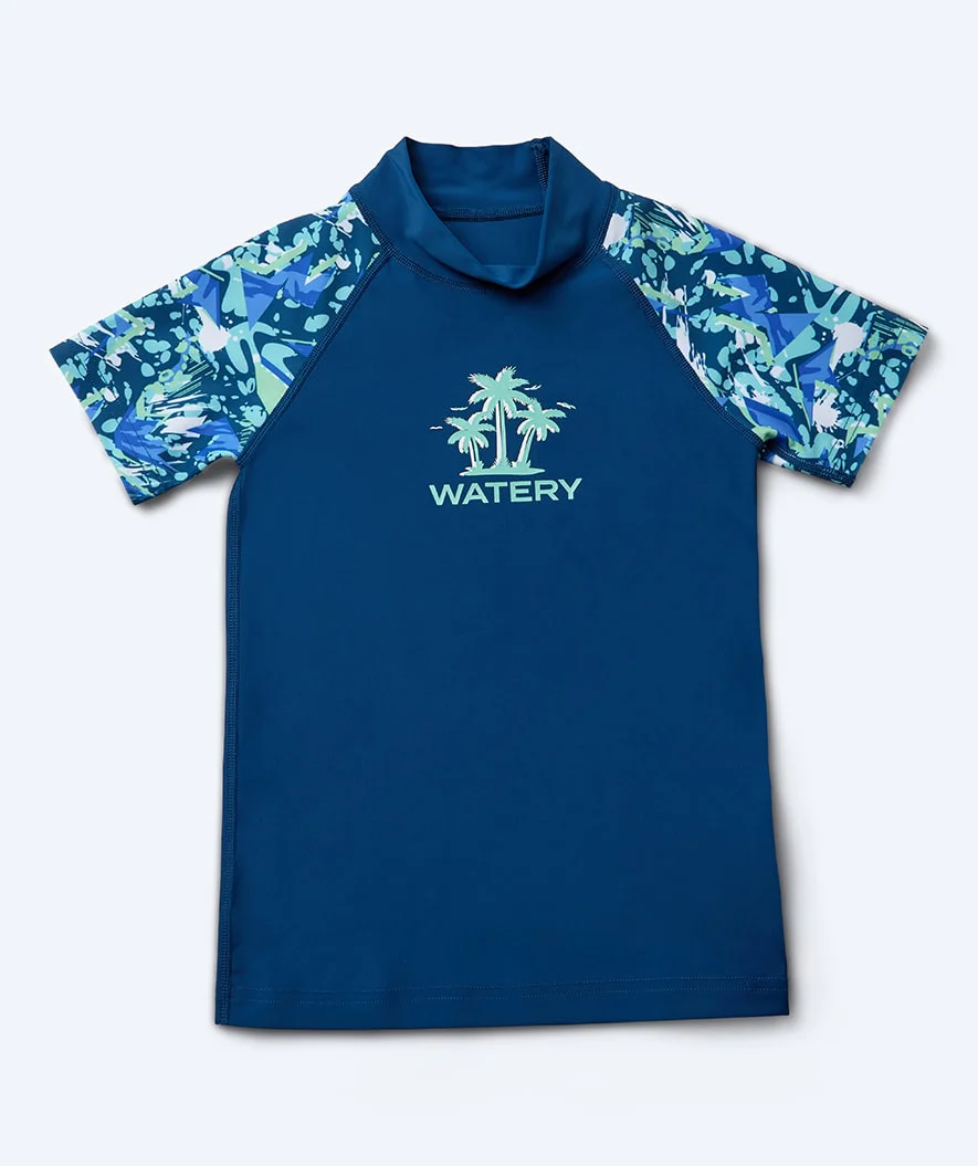 Watery koszulka UV dla dzieci - Katsu Kortærmet Rashguard - Jasnoniebieski/ciemnoniebieski - Image 10