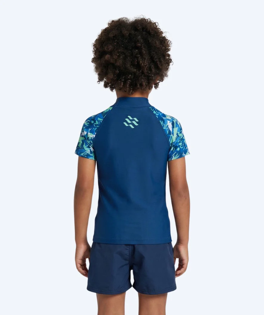 Watery koszulka UV dla dzieci - Katsu Kortærmet Rashguard - Jasnoniebieski/ciemnoniebieski - Image 2