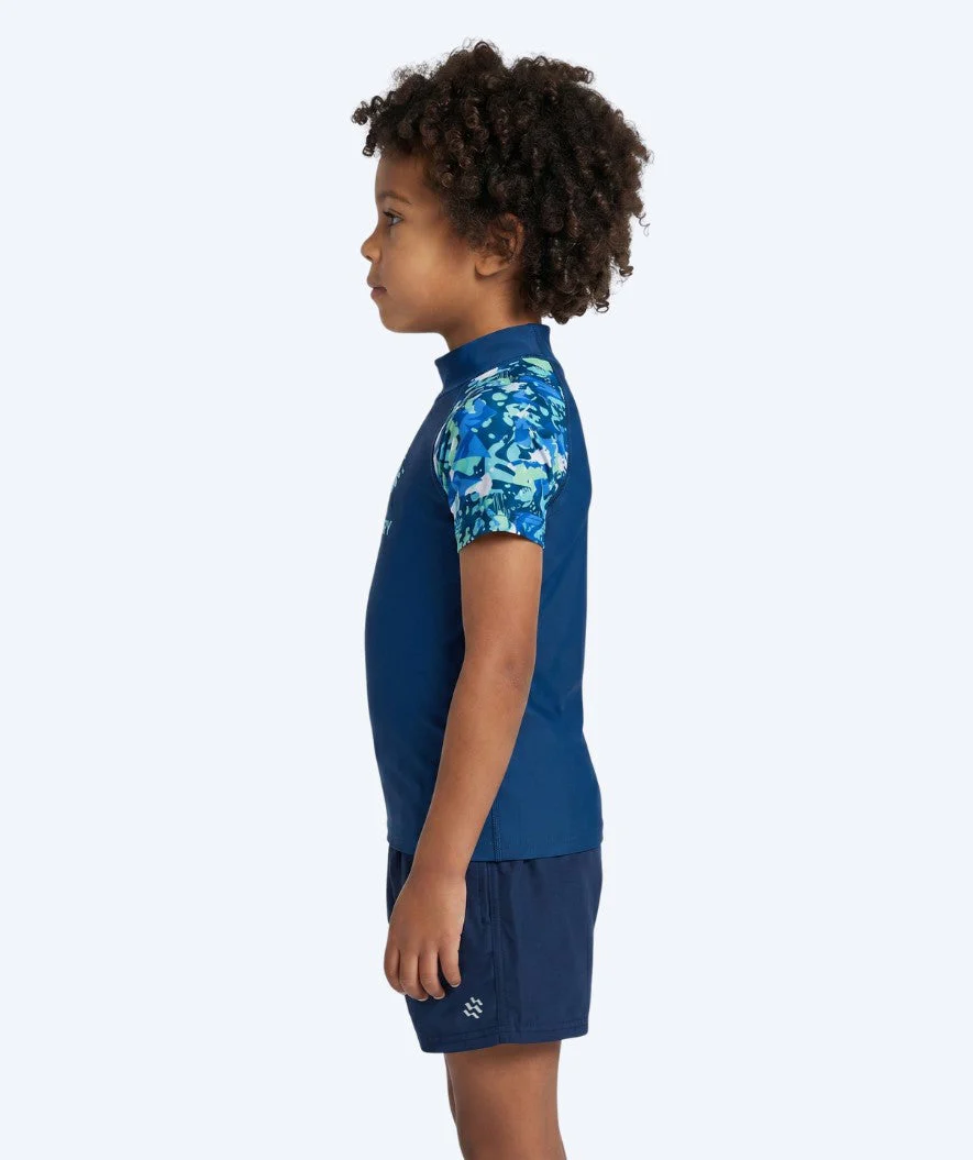 Watery koszulka UV dla dzieci - Katsu Kortærmet Rashguard - Jasnoniebieski/ciemnoniebieski - Image 3