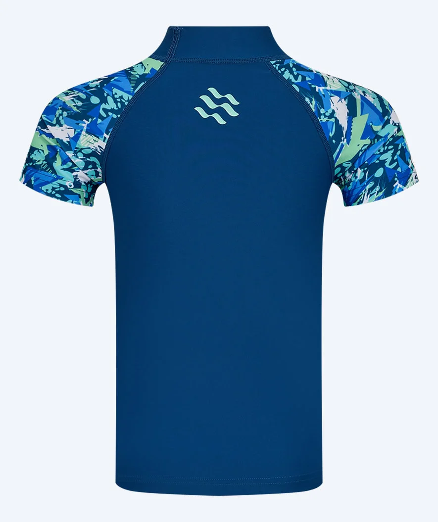 Watery koszulka UV dla dzieci - Katsu Kortærmet Rashguard - Jasnoniebieski/ciemnoniebieski - Image 8