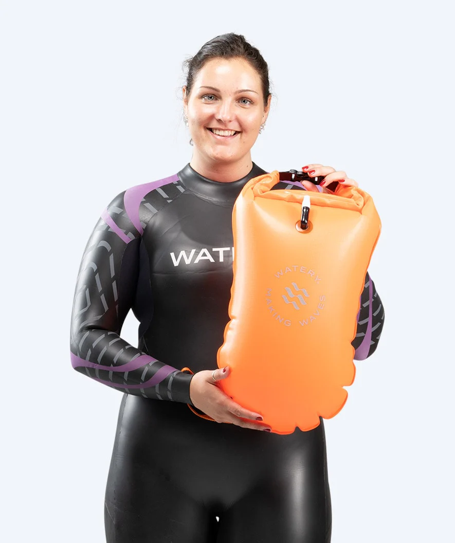 Watery bojka do pływania - PVC 28L - Pomarańczowa - Image 3