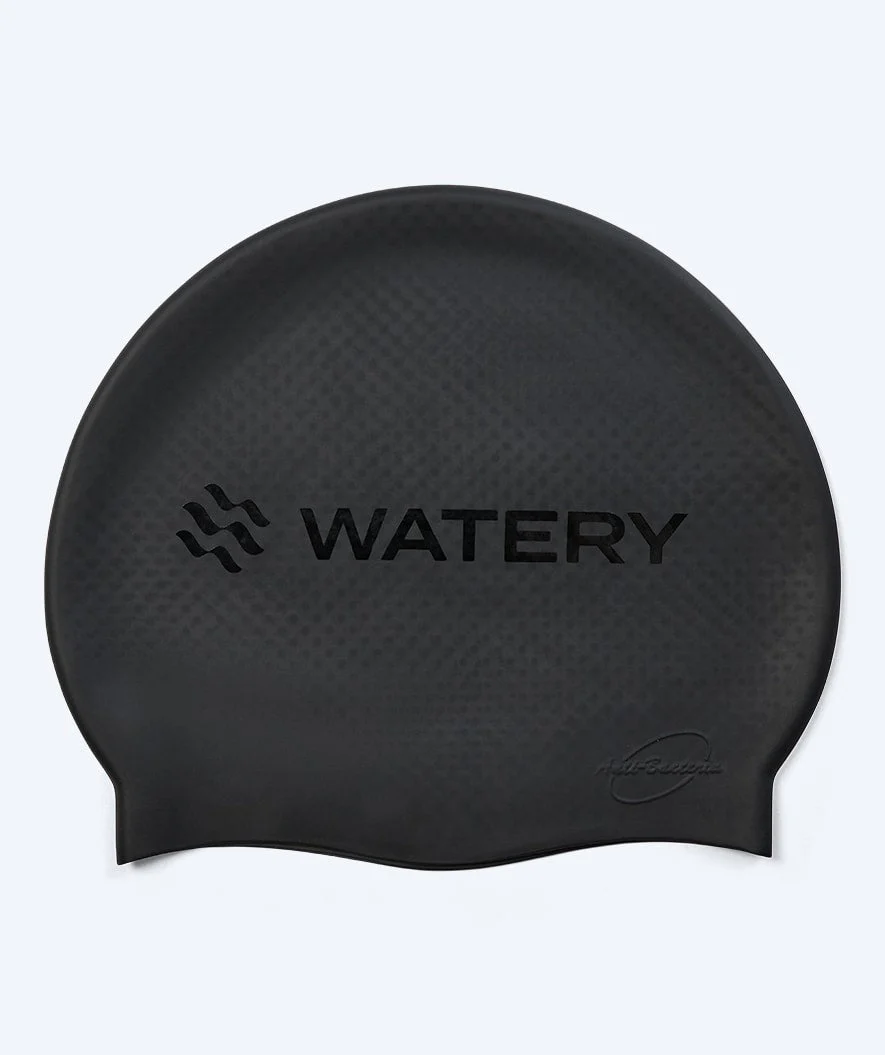 Watery czepek do pływania bąbelkowy - Avisa Bud - Czarny