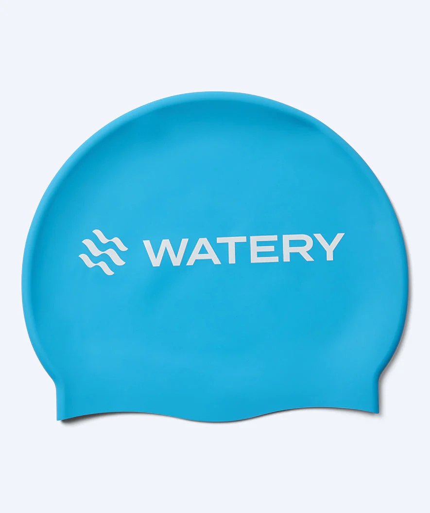 Watery czepek do pływania dla dzieci (3-10) - Signature - Jasnoniebieski