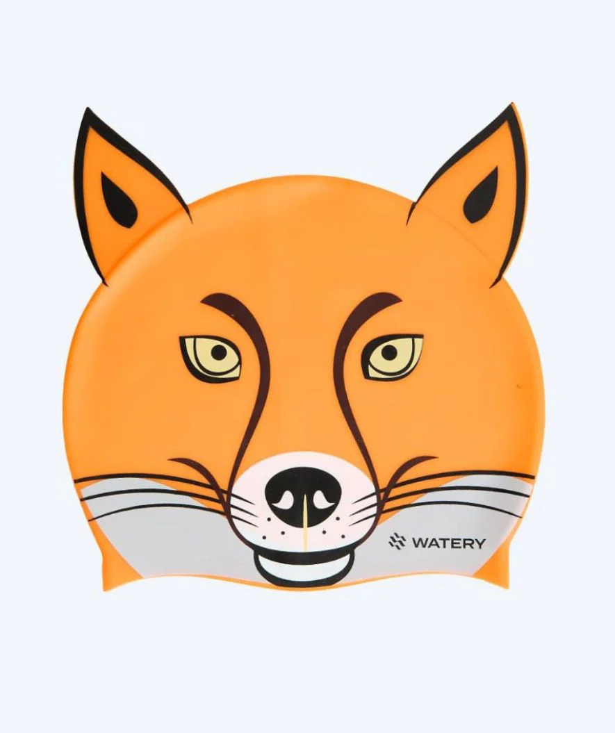 Watery czepek do pływania dla dzieci - Dashers - Fox (Pomarańczowy/szary)