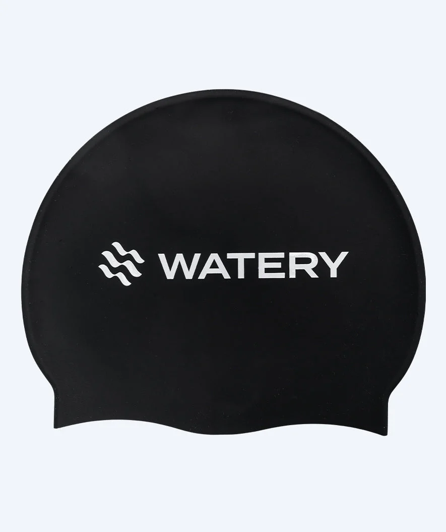 Watery czepek do pływania - Eco Signature - Czarny (30% z recyklingu)