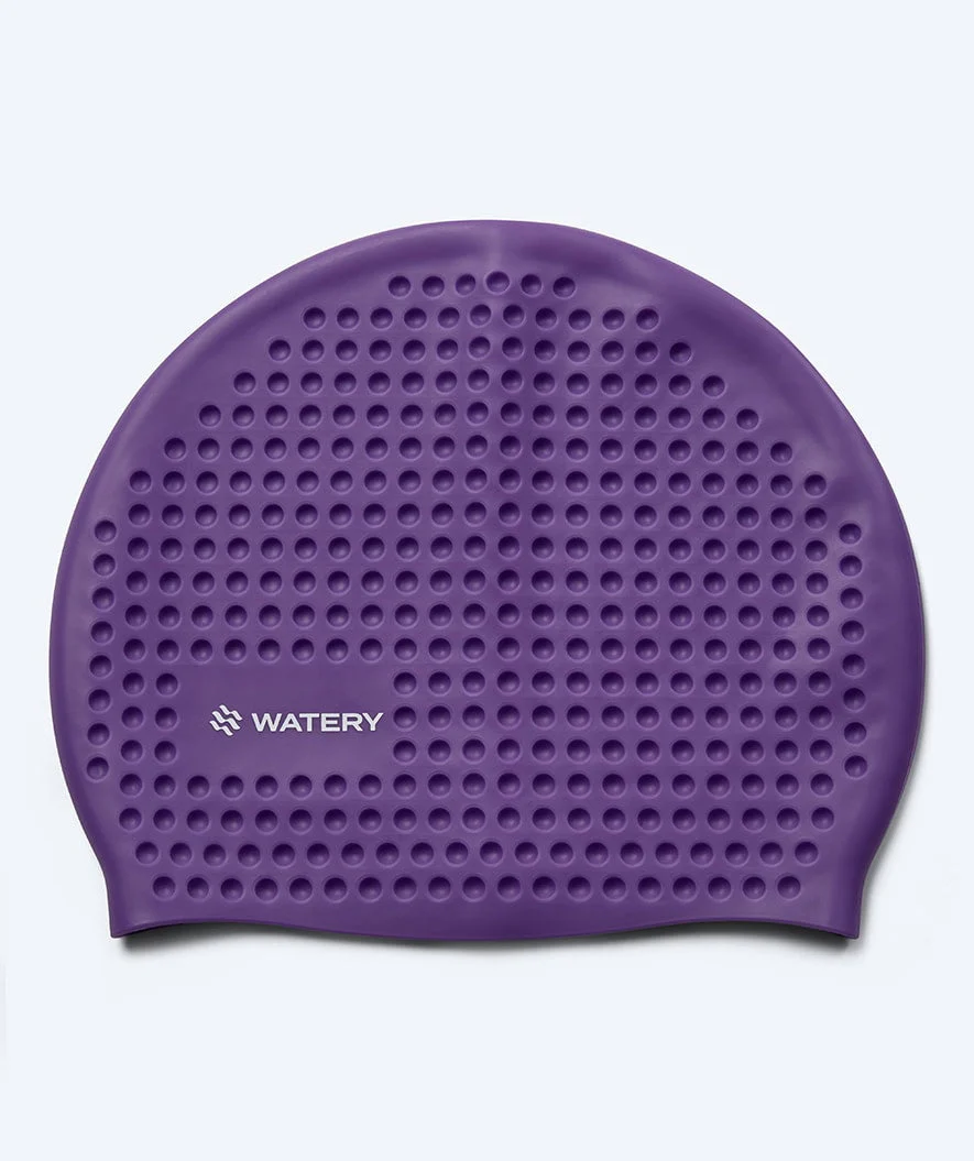 Watery czepek do pływania - Larunda Bubble - Fioletowy