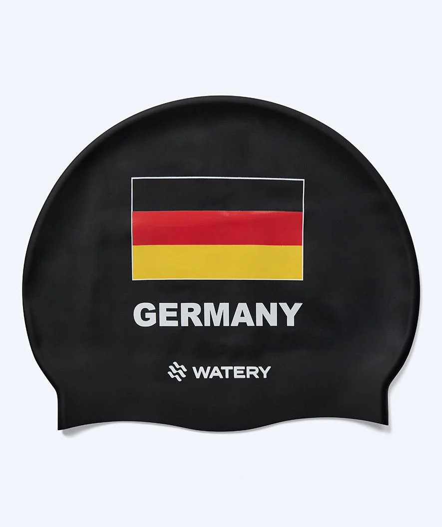 Watery czepek do pływania - Niemcy - Czarny