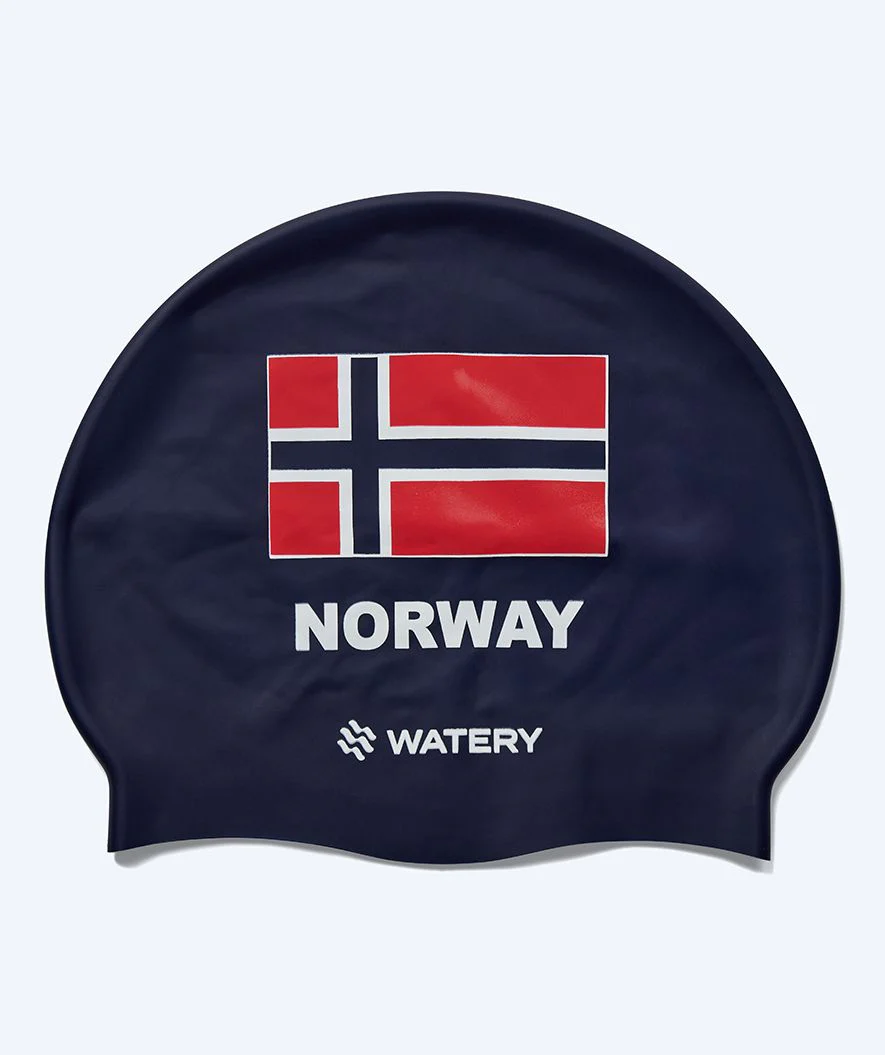 Watery czepek do pływania - Norwegia - Ciemnoniebieski