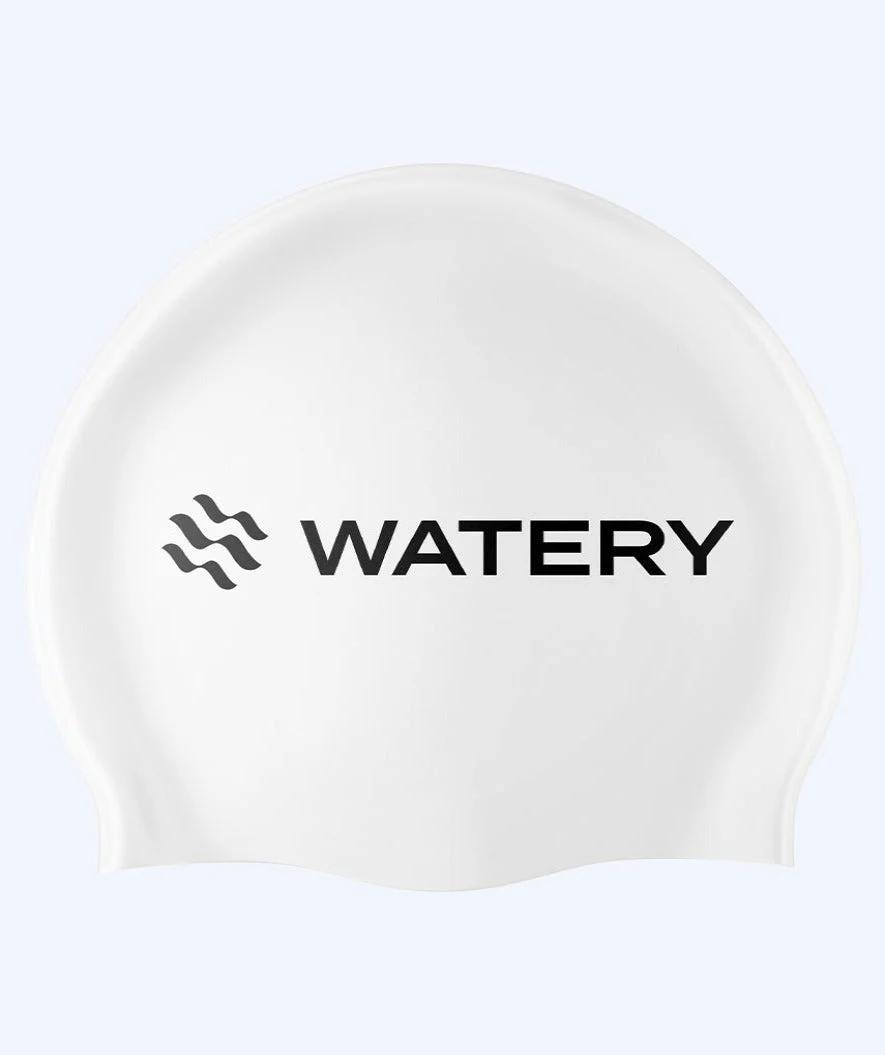Watery czepek do pływania (od 10 lat) - Signature - Biały