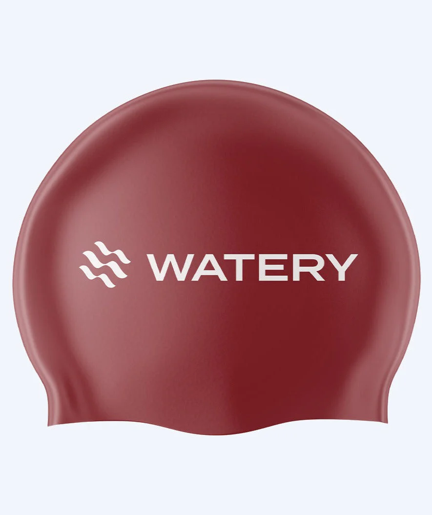 Watery czepek do pływania (od 10 lat) - Signature - Bordeaux