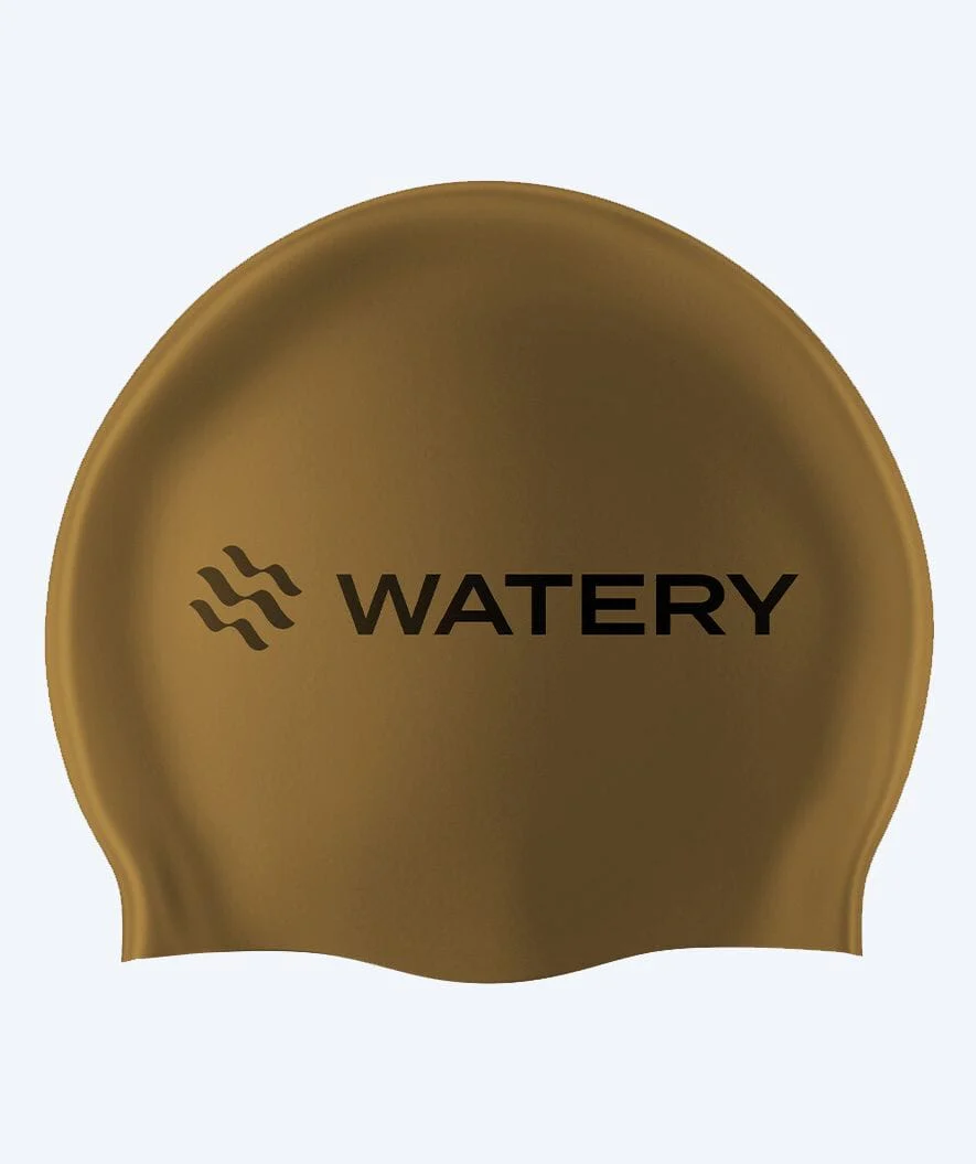Watery czepek do pływania (od 10 lat) - Signature - Brązowy metaliczny