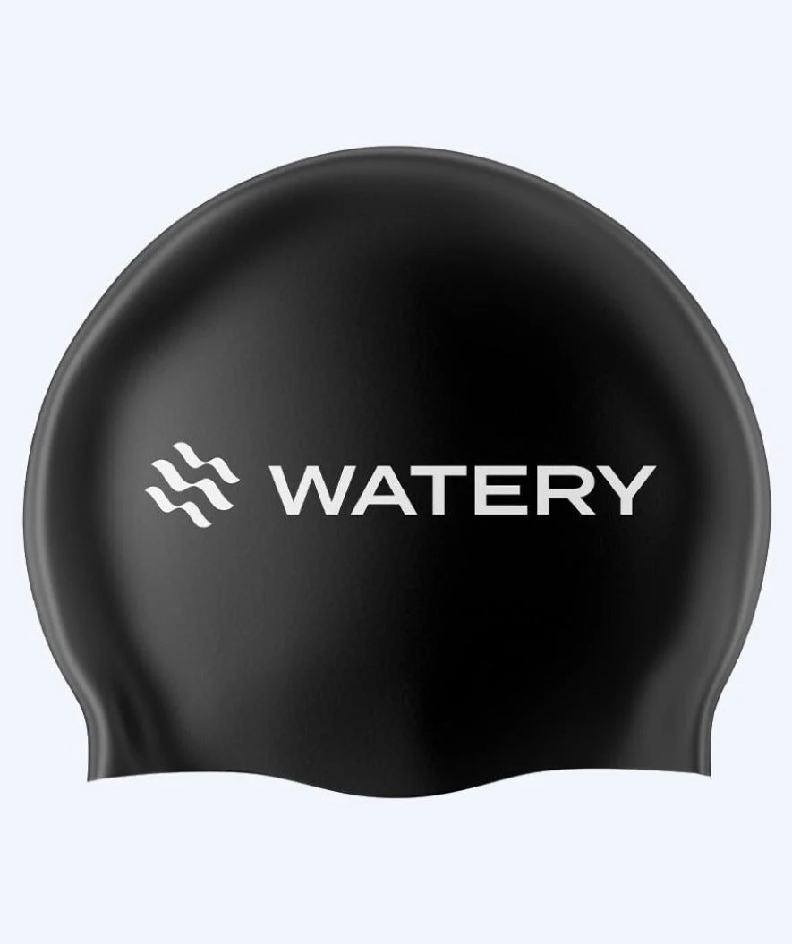 Watery czepek do pływania (od 10 lat) - Signature - Czarny