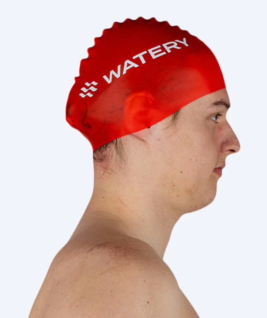 Watery czepek do pływania (od 10 lat) - Signature - Czerwony - Image 3