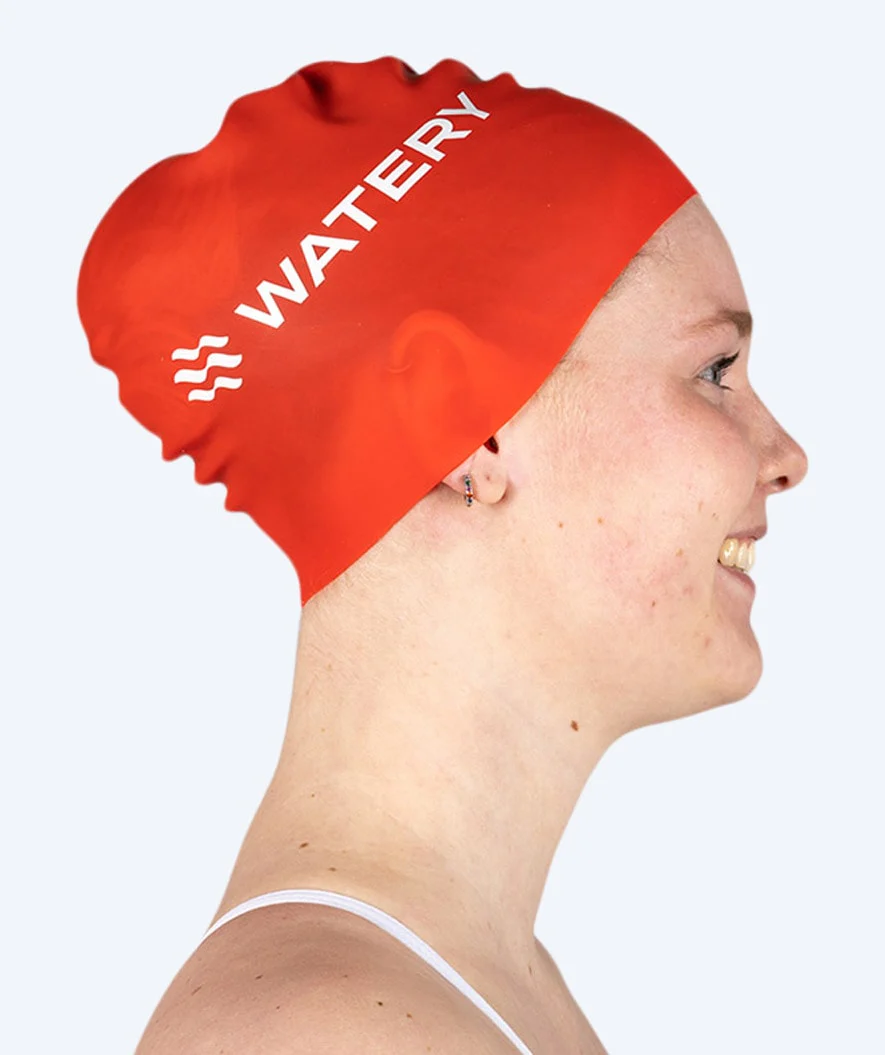 Watery czepek do pływania (od 10 lat) - Signature - Czerwony - Image 7