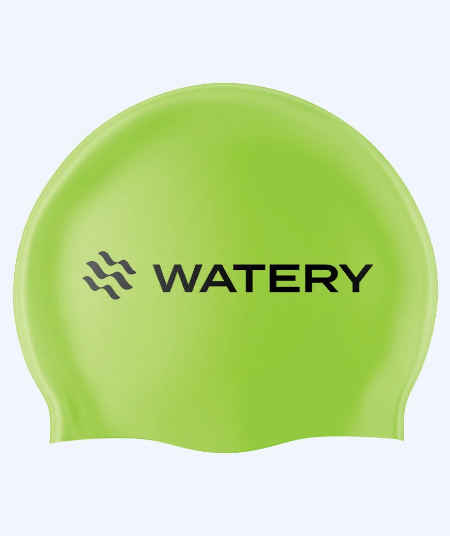 Watery czepek do pływania (od 10 lat) - Signature - Fluo zielony