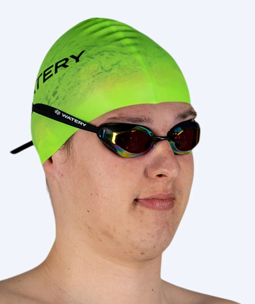 Watery czepek do pływania (od 10 lat) - Signature - Fluo zielony - Image 8