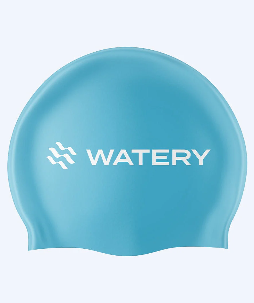 Watery czepek do pływania (od 10 lat) - Signature - Jasnoniebieski
