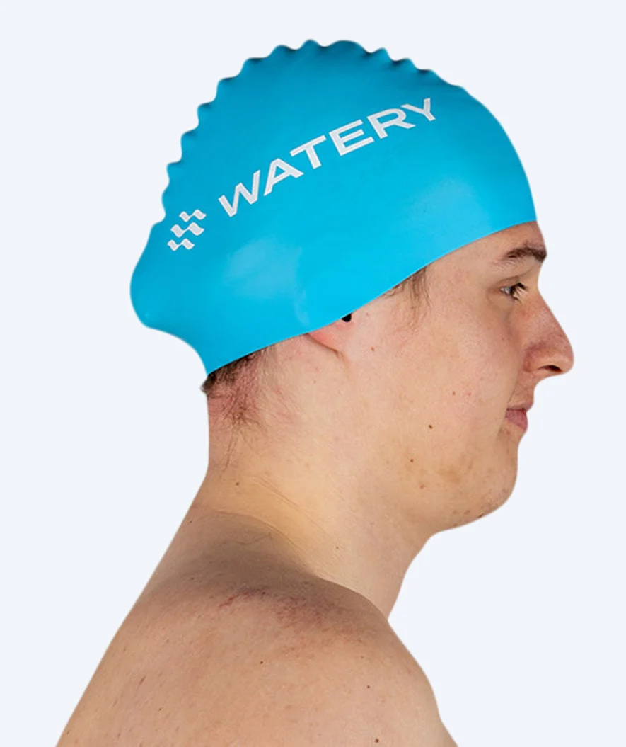 Watery czepek do pływania (od 10 lat) - Signature - Jasnoniebieski - Image 7