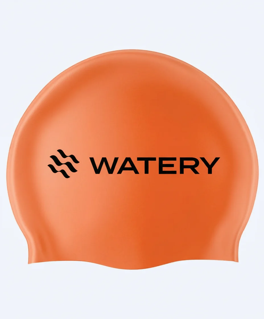 Watery czepek do pływania (od 10 lat) - Signature - Pomarańczowy