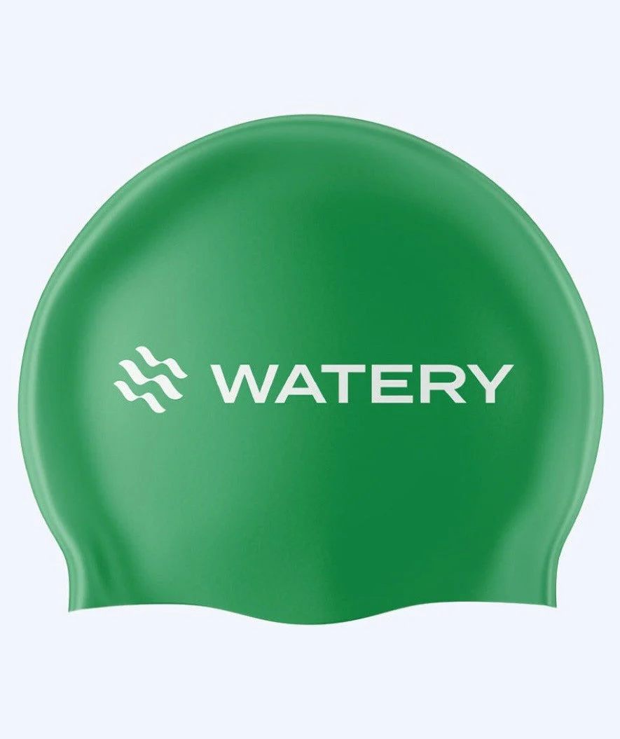 Watery czepek do pływania (od 10 lat) - Signature Latex - Zielony