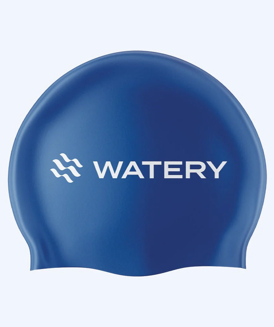 Watery czepek do pływania (od 10 lat) - Signature Latex - Niebieski