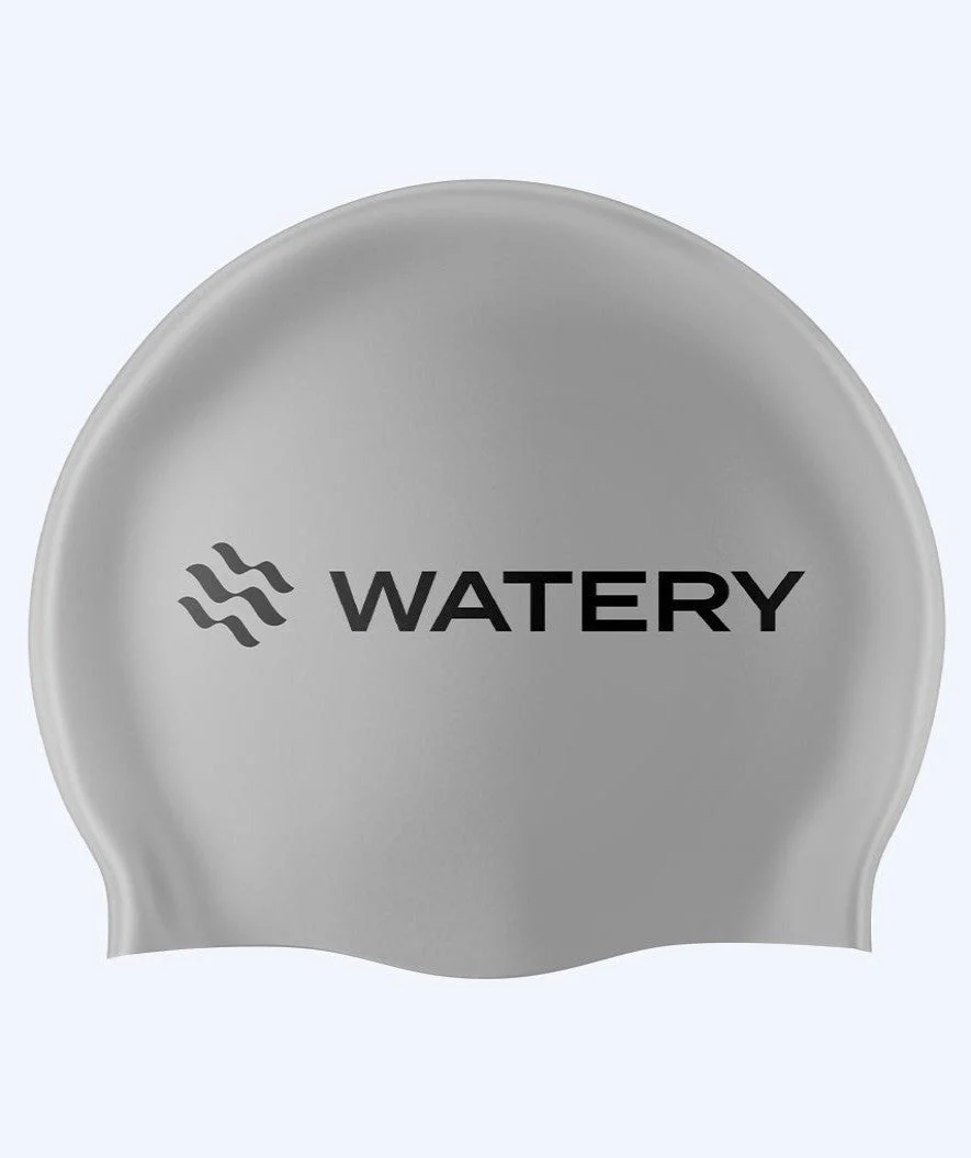 Watery czepek do pływania (od 10 lat) - Signature Latex - Srebrny