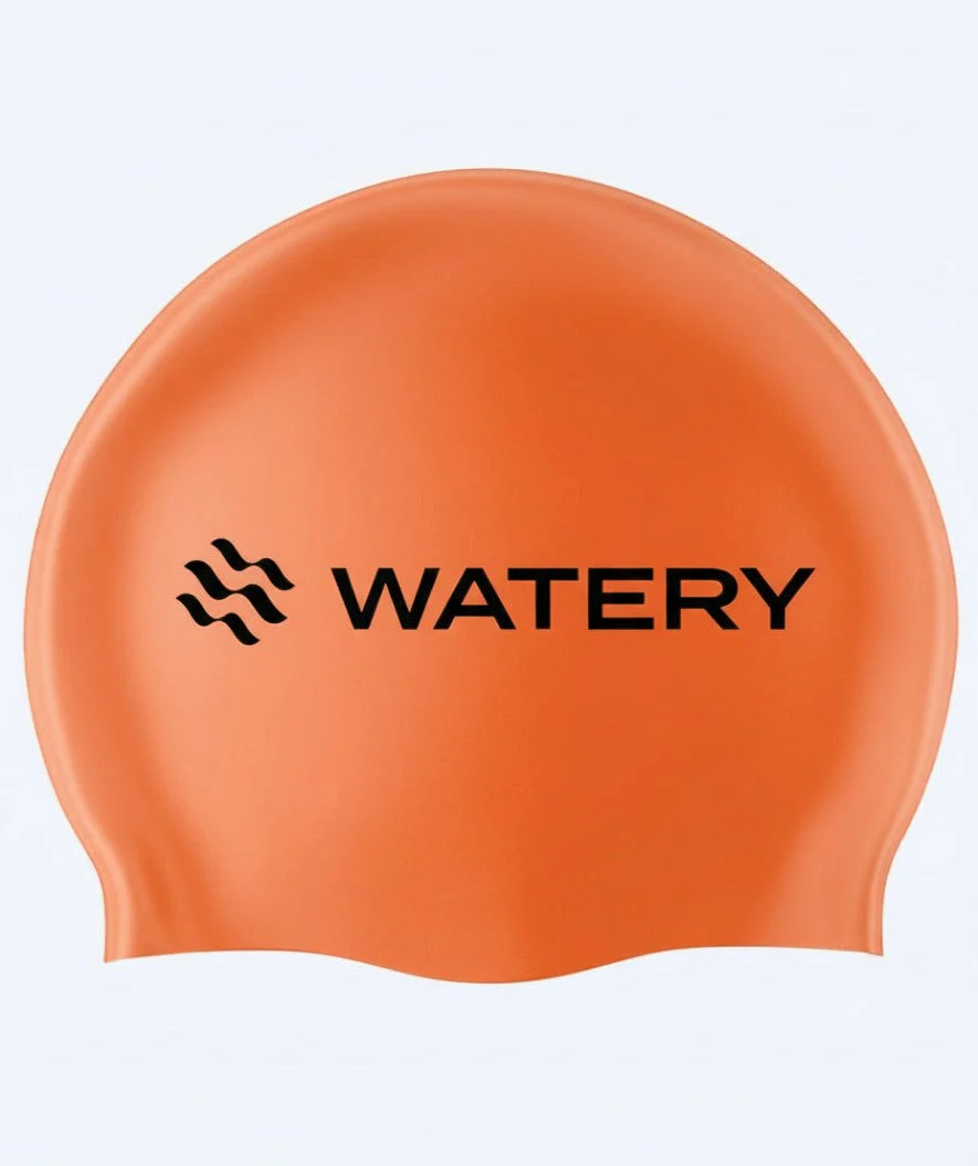 Watery czepek do pływania (od 10 lat) - Signature Latex - Pomarańczowy