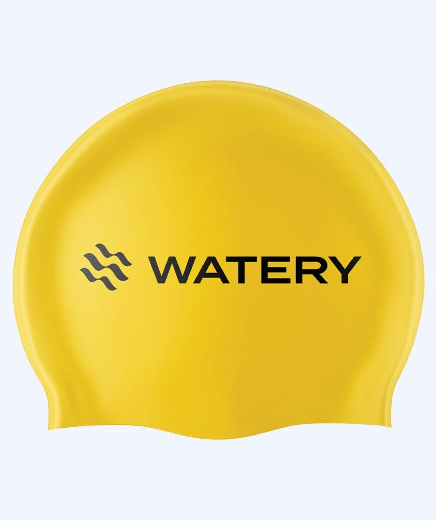 Watery czepek do pływania (od 10 lat) - Signature Latex - Żółty