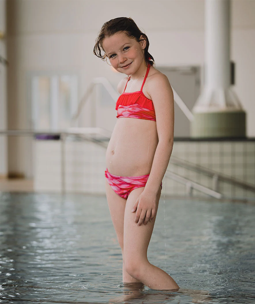 Watery dół od bikini syrenka dziewczęcy - Pink Blush - Image 5